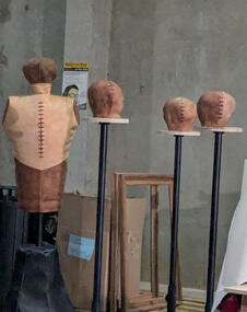 Practice Dummy and heads in progress